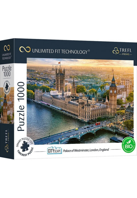 Trefl Prime Puzzle 1000 UFT - Panoráma mesta: Westminsterský palác, Londýn, Anglicko
