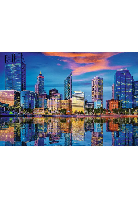 Trefl Prime puzzle 1500 UFT - Panoráma mesta: Odraz veľkomesta, Perth,Australia
