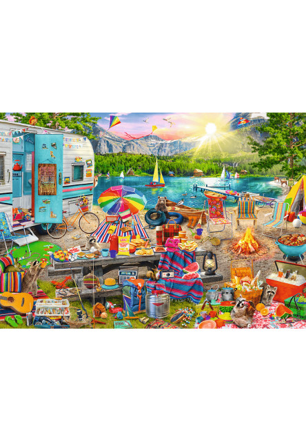 Trefl Puzzle 1000 Hidden Shapes -Výlet karavanom