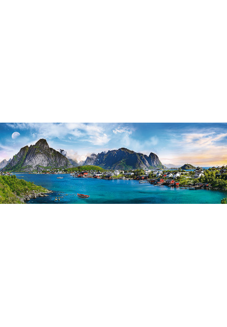 Trefl Panoramatické puzzle 500 - Súostrovie Lofoty, Nórsko