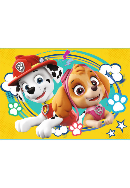 Trefl Puzzle 4v1 - Šťastný tím Paw Patrol / Viacom PAW Patrol