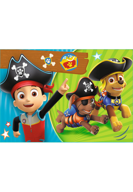 Trefl Puzzle 4v1 - Šťastný tím Paw Patrol / Viacom PAW Patrol