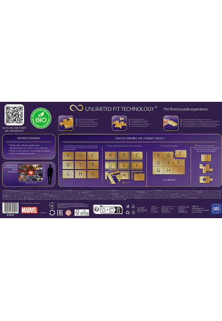 Trefl Puzzle 13500 UFT - Marvel vo filmoch