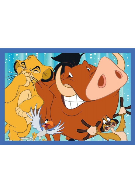 Trefl Puzzle 4v1 - Šťastný svet Disney / Disney 100