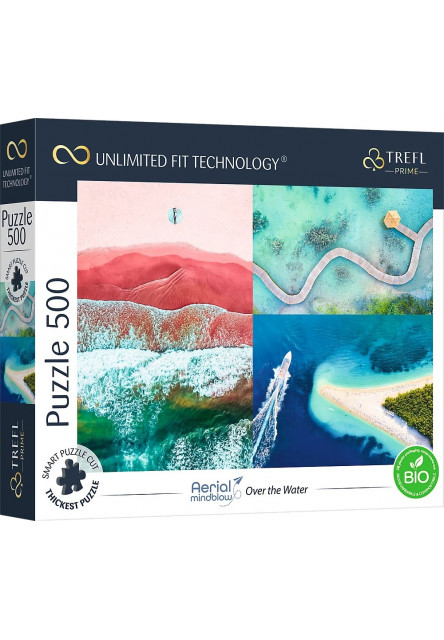 Trefl Prime puzzle 500 UFT - Letecký pohľad: Nad vodou