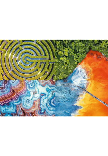 Trefl Prime puzzle 500 UFT - Letecký pohľad: Bludisko farieb