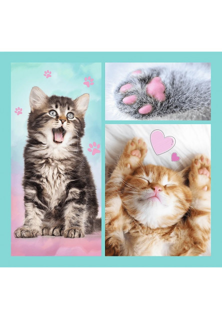 Trefl Puzzle 3v1 - Milé domáce zvieratká