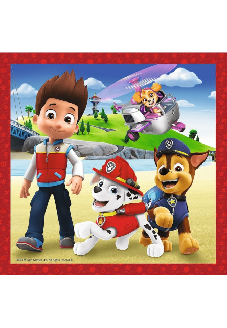 Puzzle 3v1 - Šťastní psi z Labkovej Patroly / Viacom PAW Patrol