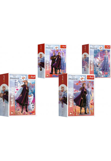 Trefl Minipuzzle 54 dielikov Frozen II 4 druhy