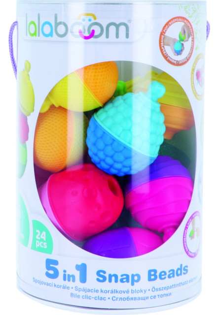 Trefl Lalaboom - Súprava spájacích korálkových blokov - 24 dielov
