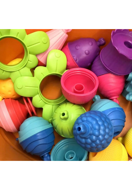 Trefl Lalaboom - Súprava spájacích korálkových blokov - 36 dielov