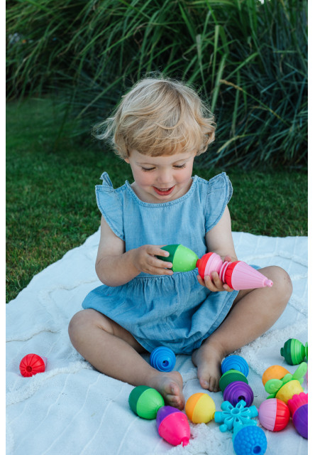 Trefl Lalaboom - Súprava spájacích korálkových blokov - 36 dielov