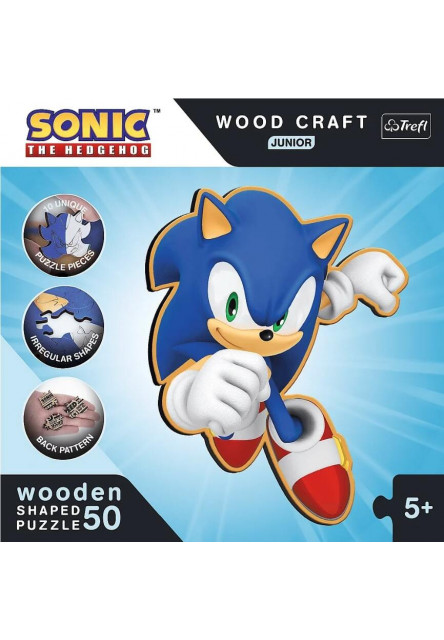Trefl Drevené puzzle Junior 50 dielikov - Smart Sonic