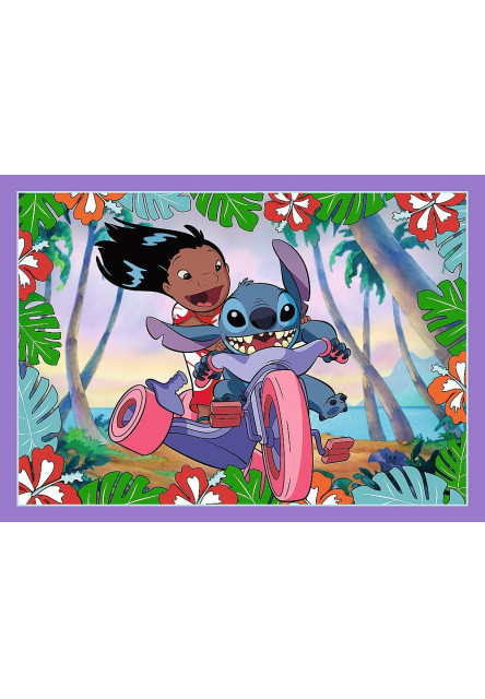 Trefl Puzzle Lilo&Stitch: Bláznivý deň 4v1 (35,48,54,70 dielikov)