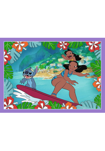 Trefl Puzzle Lilo&Stitch: Bláznivý deň 4v1 (35,48,54,70 dielikov)