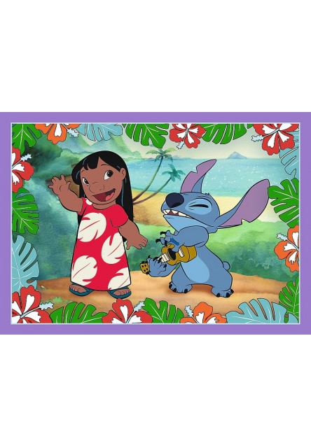 Trefl Puzzle Lilo&Stitch: Bláznivý deň 4v1 (35,48,54,70 dielikov)
