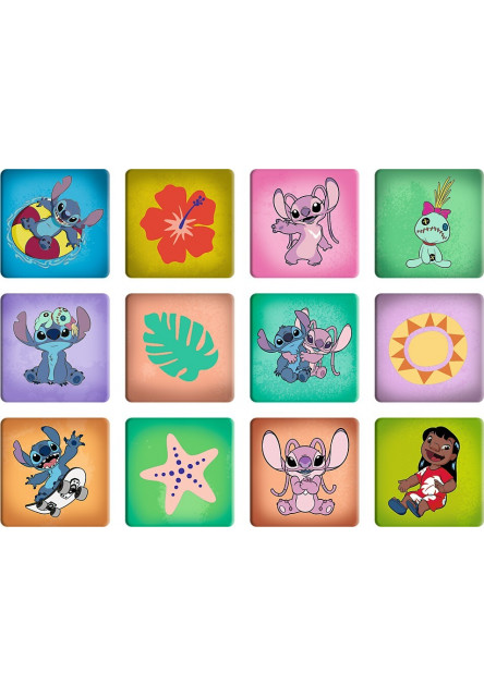 Trefl Sada 3v1 Lilo&Stitch: Šťastný deň (2x puzzle + pexeso)