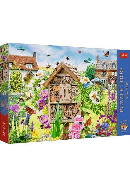 Trefl Puzzle 1000 Premium Plus - Čajový čas: Domček pre včielky
