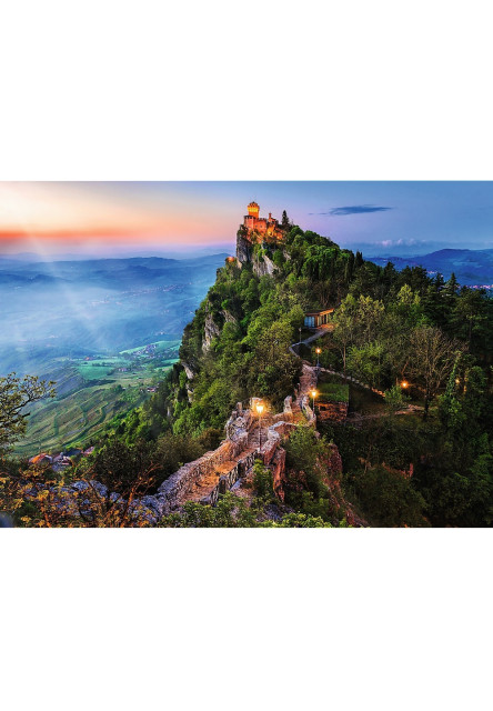 Trefl Puzzle 1000 Premium Plus - Foto Odysea: Cesta Tower, San Marino