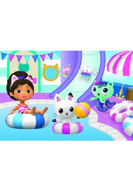 Trefl Puzzle 60 - Gabby pri bazéne / Universal Gabby's Dollhouse
