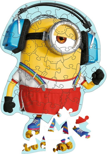 Trefl Drevené puzzle Junior 50 - Minions / Universal Despicable Me 4