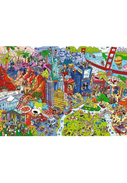 Trefl Puzzle Kolekcia Spy Guy Lost: USA 500 dielikov