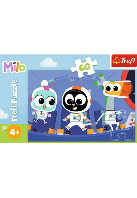 Trefl Puzzle Čím dnes budem?: Zoznámte sa s Mourkom 60 dielikov