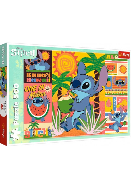 Trefl Puzzle Prázdniny so Stitch Lilo a Stitch