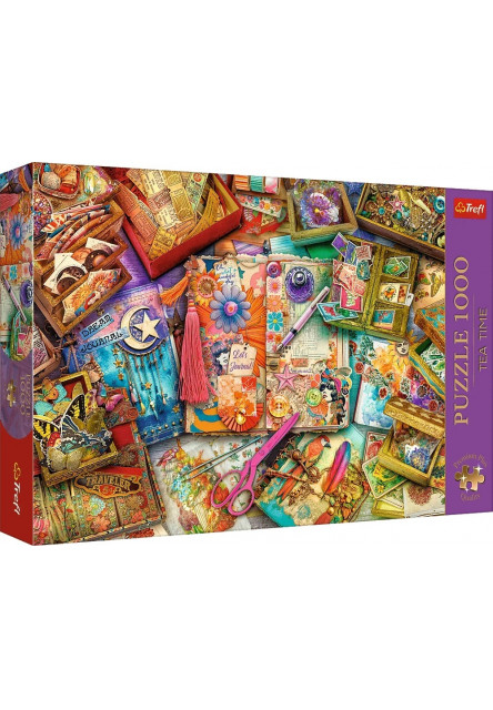 Trefl Puzzle 1000 Premium Plus Quality Tea Time Novinársky stôl