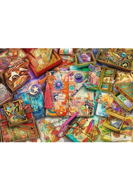 Trefl Puzzle 1000 Premium Plus Quality Tea Time Novinársky stôl