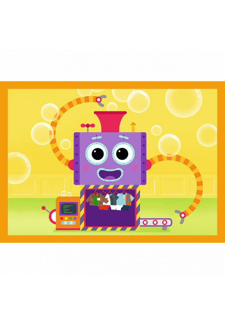 Trefl Puzzle 4v1 Milo, zoznámte sa s Milom a jeho priateľmi