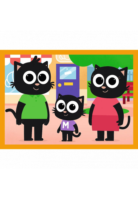 Trefl Puzzle 4v1 Milo, zoznámte sa s Milom a jeho priateľmi