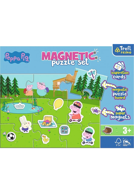 Trefl Magnetické puzzle Peppa a jej zábava