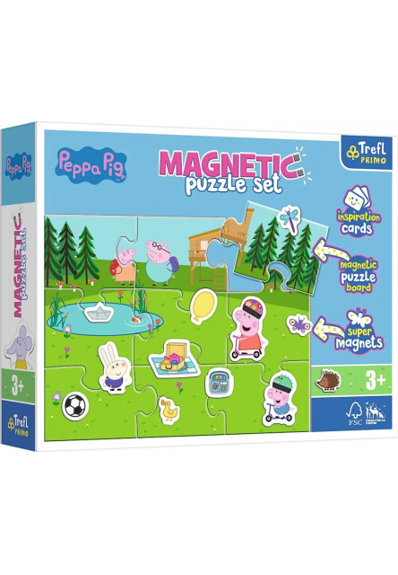 Trefl Magnetické puzzle Peppa a jej zábava