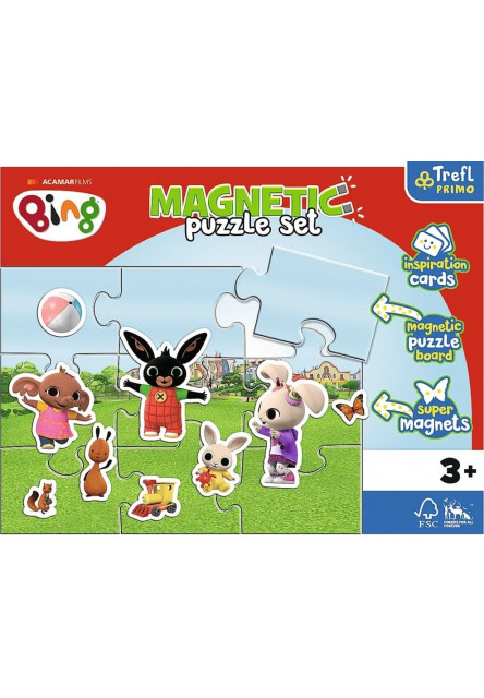 Trefl Magnetické puzzle Zajačik Bing s priateľmi Trefl