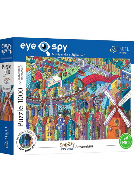 Trefl Puzzle Eye-Spy Sneaky Peekers, Amsterdam 1000 dielikov
