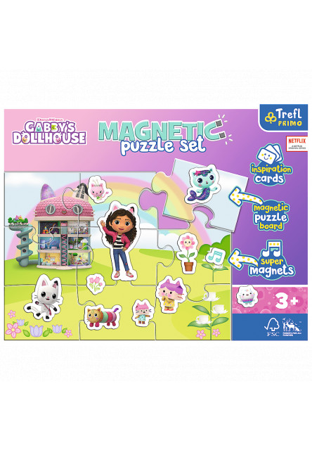 Trefl Magnetické puzzle - Gabby's Dollhouse / Universal (TREFL PRIMO)