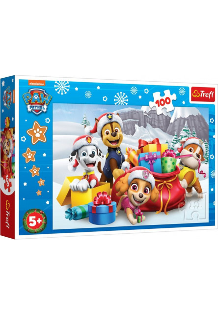 Trefl Puzzle 100 dielikov Paw Patrol Vianoce