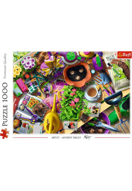 Trefl Puzzle 1000 Upratovanie záhrady