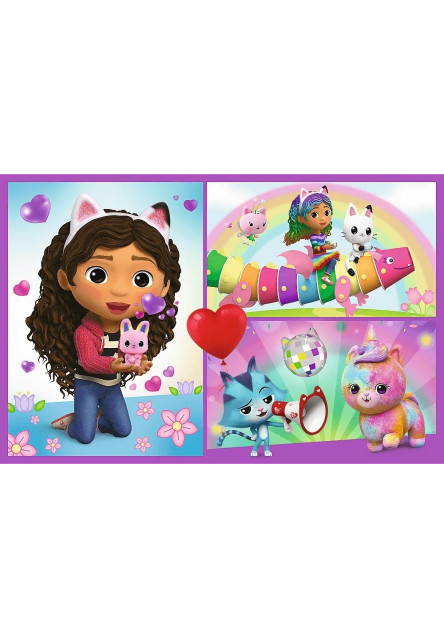 Trefl Puzzle Gabby's Dollhouse 2 x 70 Zahrajte si s Gabby