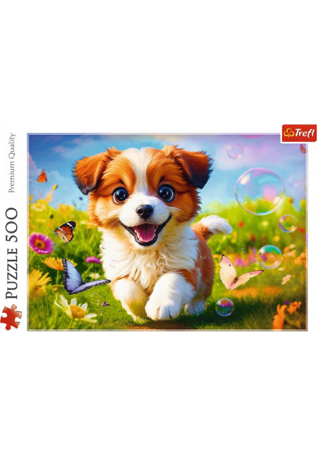 Trefl Puzzle 500 Šťastné šteňa