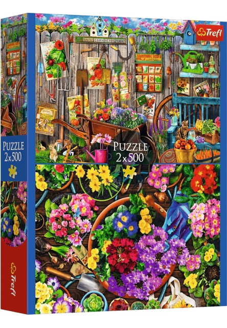 Trefl Puzzle 2x500 Záhradné práce