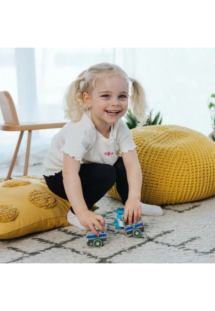 Trefl Magnetické vozidlo - Policajné auto - 2 prvky