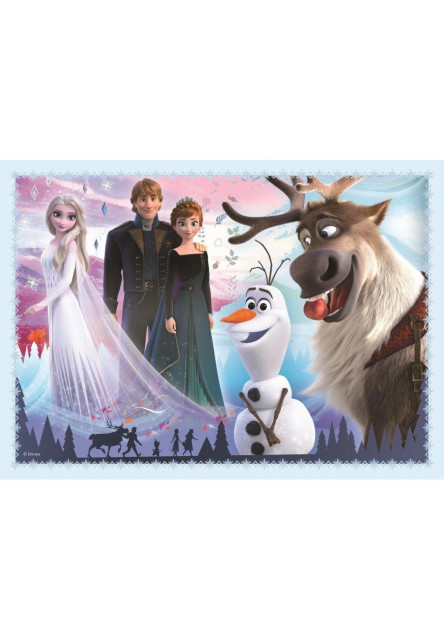 Trefl Puzzle 4v1 Magie v lese / Disney Frozen 2