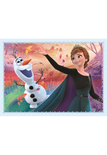 Trefl Puzzle 4v1 Magie v lese / Disney Frozen 2