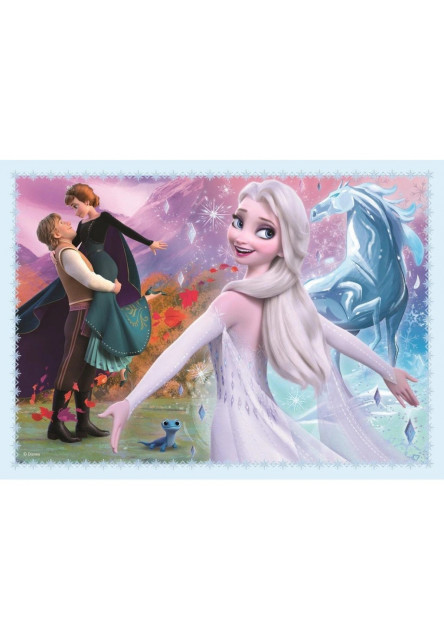 Trefl Puzzle 4v1 Magie v lese / Disney Frozen 2