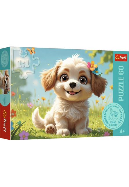 Trefl Puzzle 60 - Byť šteniatkom