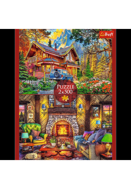 Trefl Puzzle 2x500 - Výlet do hôr
