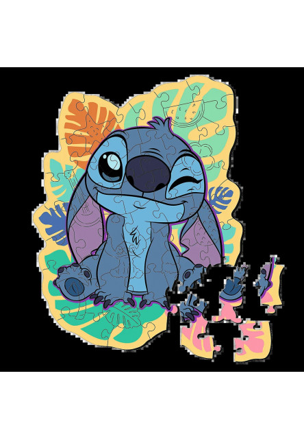 Trefl Drevené puzzle Junior 50 - Lilo&Stitch