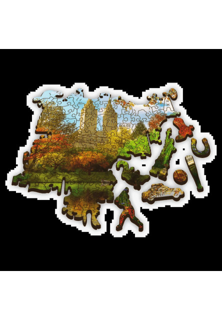 Trefl Drevené puzzle 501 - Central Park, Manhattan
